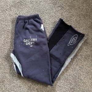 Gallery Dept. Blue and Black Sweatpants